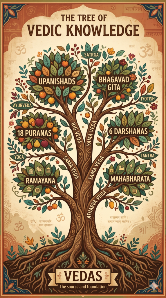 The six darshanas, schools of Indian philosophy
